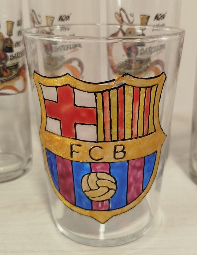 Vasos FC Barcelona (6 unidades)