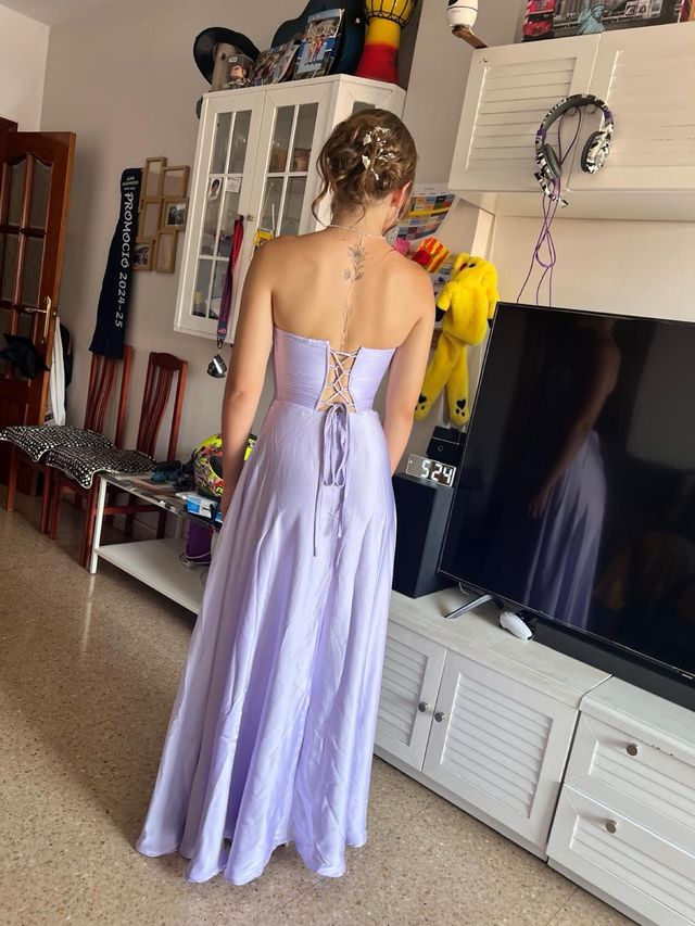 Vestido Lila Boda/Graduación