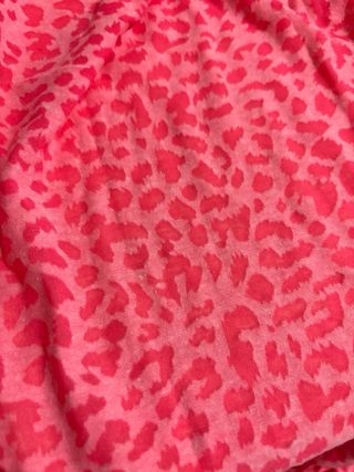 Foulard rosa estampado animal print 