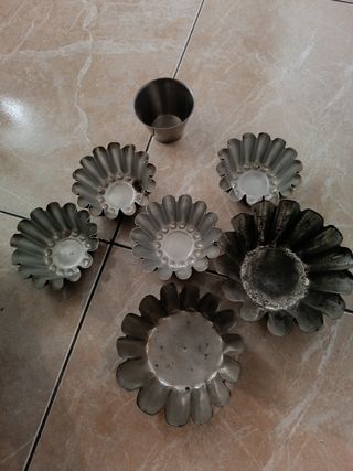 Moldes magdalenas metalicos