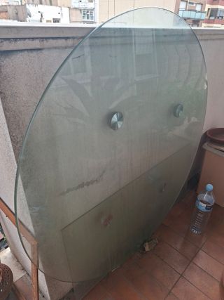 Cristal mesa redonda