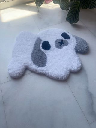 Alfombra chica Conejo Tufting Gris-Blanco