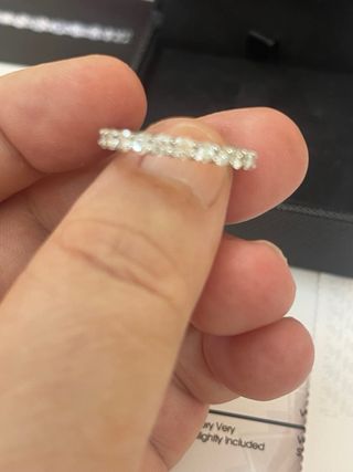 Anillo oro 14K - Eternidad 1.90 Ct Diamantes VS/E