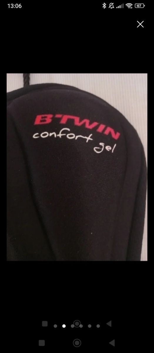 Sillín bici Btwin confort gel