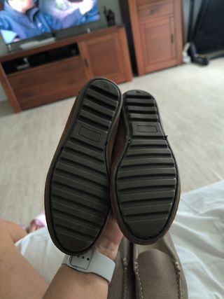 Mocasines niño beige y marrón Talla 32