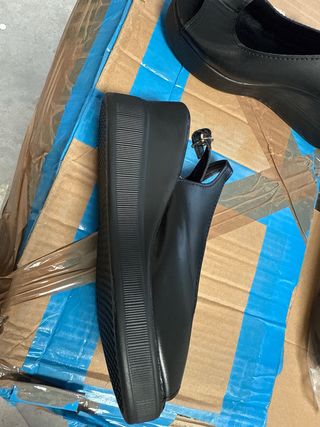 Sandalias negras mujer tacón