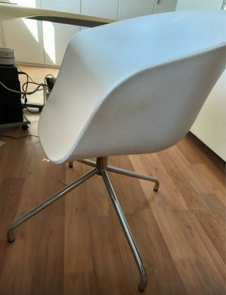 Mesa escritorio curva blanca + cajonera