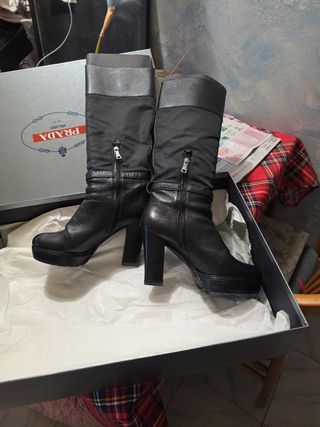 Stivali Prada neri, Misura 38,5