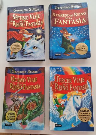 Pack 4 libros Geronimo Stilton 
