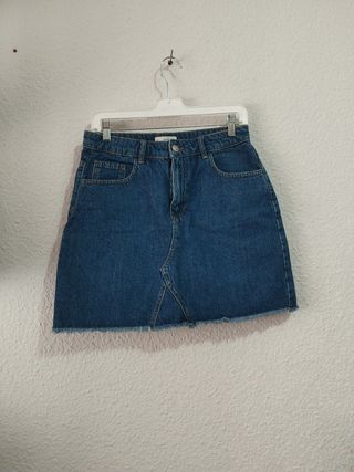 Mini Falda Vaquera MANGO - Azul
