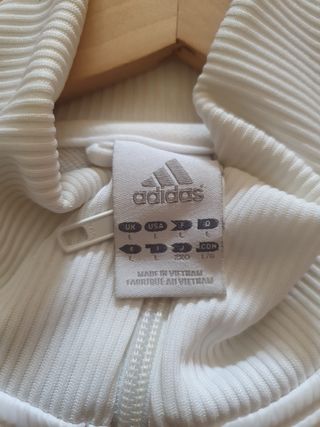 Chaqueta Adidas Real Madrid - Blanca y dorada