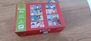 Puzzle Dúo Djeco emociones - 8 piezas dobles