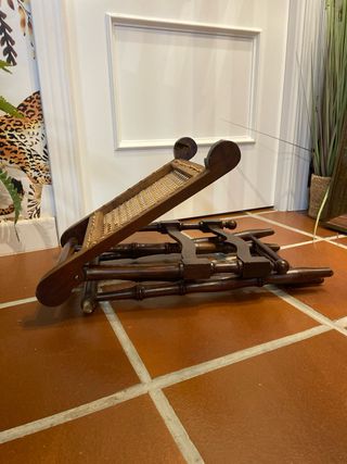 Silla pleg. misa antigua madera