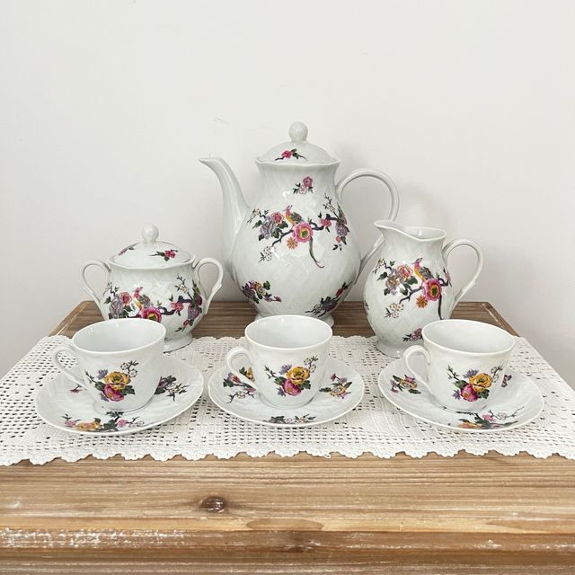 Juego café porcelana  L. Bernardaud Limoges.