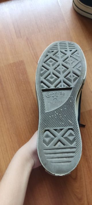 Converse negras plataforma