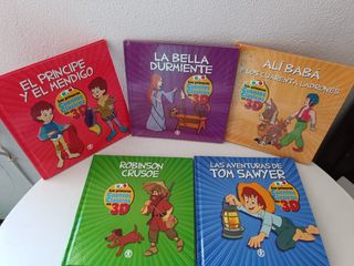 5 cuentos en 3 D. cada uno con sus gafas