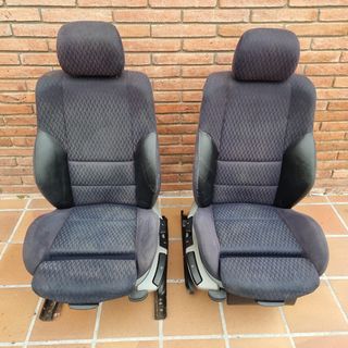 Asientos sport BMW e46 acabado Piel y Tela
