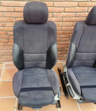 Asientos sport BMW e46 acabado Piel y Tela