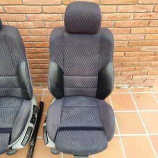 Asientos sport BMW e46 acabado Piel y Tela