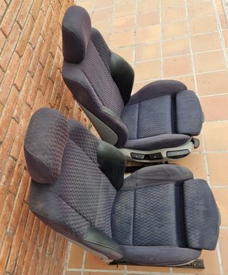 Asientos sport BMW e46 acabado Piel y Tela