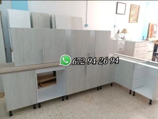 Muebles cocina blancos - 9 piezas