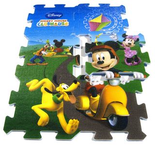Tappeto Puzzle Mickey Mouse Clubhouse 90x60 CM