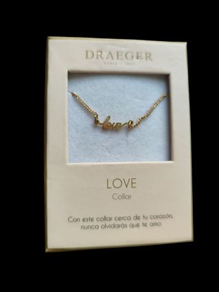 Collar Draeger - Love dorado