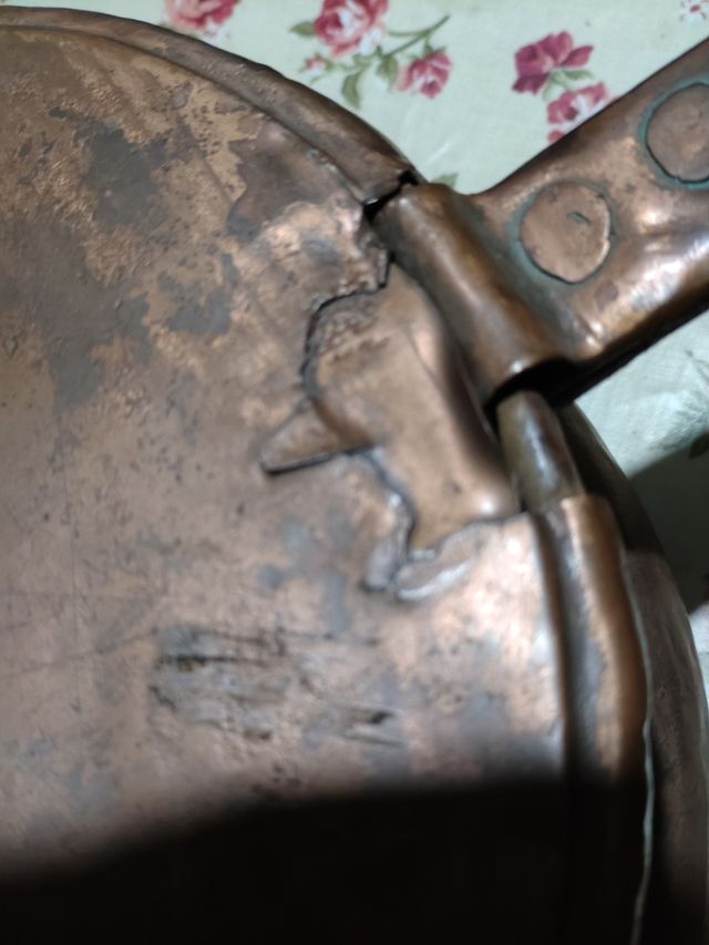 Scaldino antico in rame