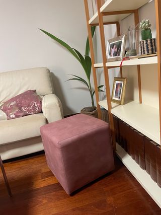 Taburete rosa | Puff tela
2 unidades