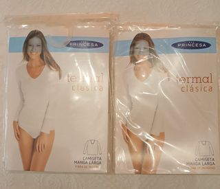 2 Camisetas térmicas Princesa