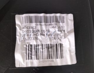 GUARNECIDO PUERTA DELANTERA DERECHA 173292 OPEL INSIGNIA BERLINA