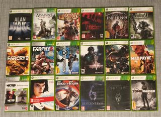 Xbox 360 + 1 mando + 17 juegos