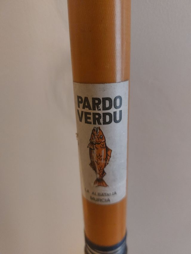 Caña Pesca Antigua Pardo Verdu