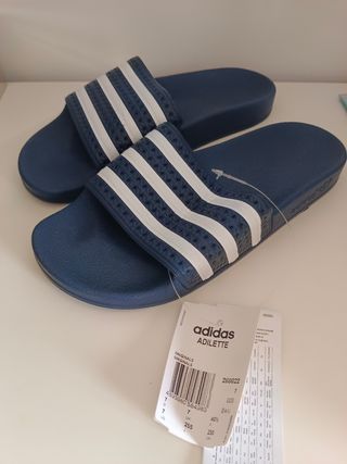 Chanclas Adidas Adilette Azul - Talla 37