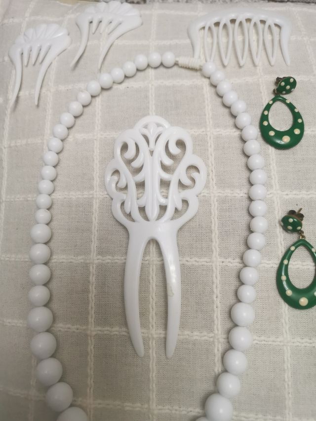 Juego flamenco: collar, pendientes, pulseras