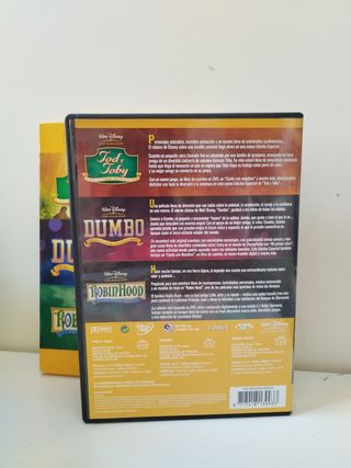 Pack 3 Clásicos Disney DVD: Tod, Dumbo, Robin Hood