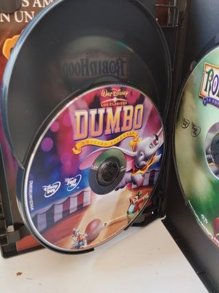 Pack 3 Clásicos Disney DVD: Tod, Dumbo, Robin Hood
