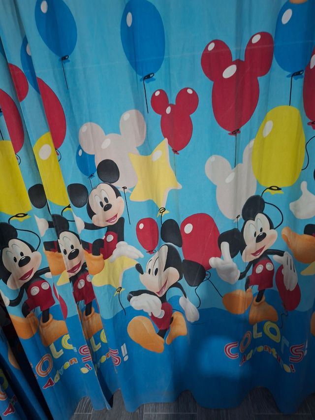 Cortinas infantiles Mickey Mouse