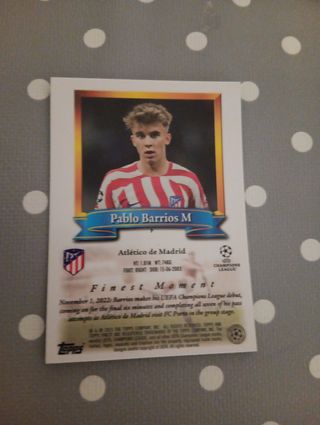 Barrios Atlético RC TOPPS FINEST CHAMPIONS 