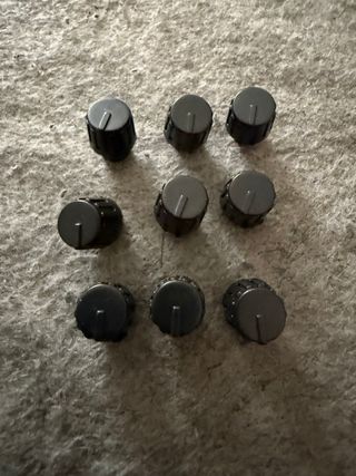 9 Knob per Mixer e Potenziometri Albero a Stella-F