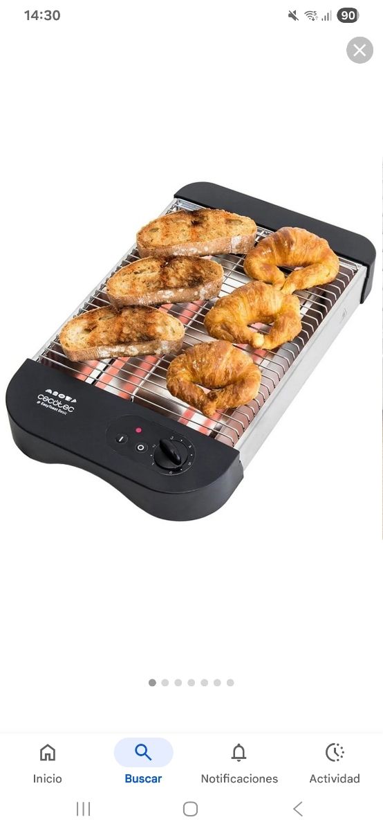 Tostador Cecotec Turbo EasyToast Inox