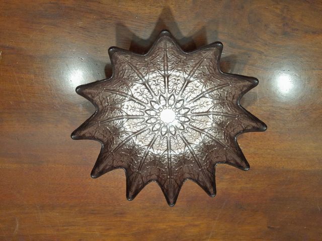 Centrotavola vetro argentato