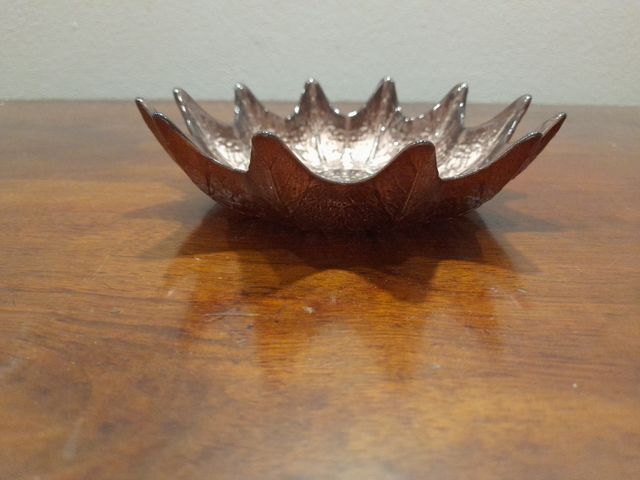 Centrotavola vetro argentato