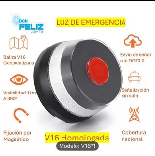 Baliza V16 Geolocalizada - Luz Emergencia