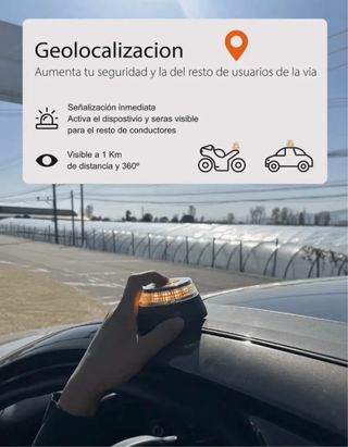 Baliza V16 Geolocalizada - Luz Emergencia