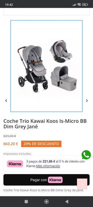 Passeggino Jané Kawai Koos Trio