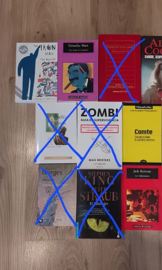 Lote libros a 3€ cada uno