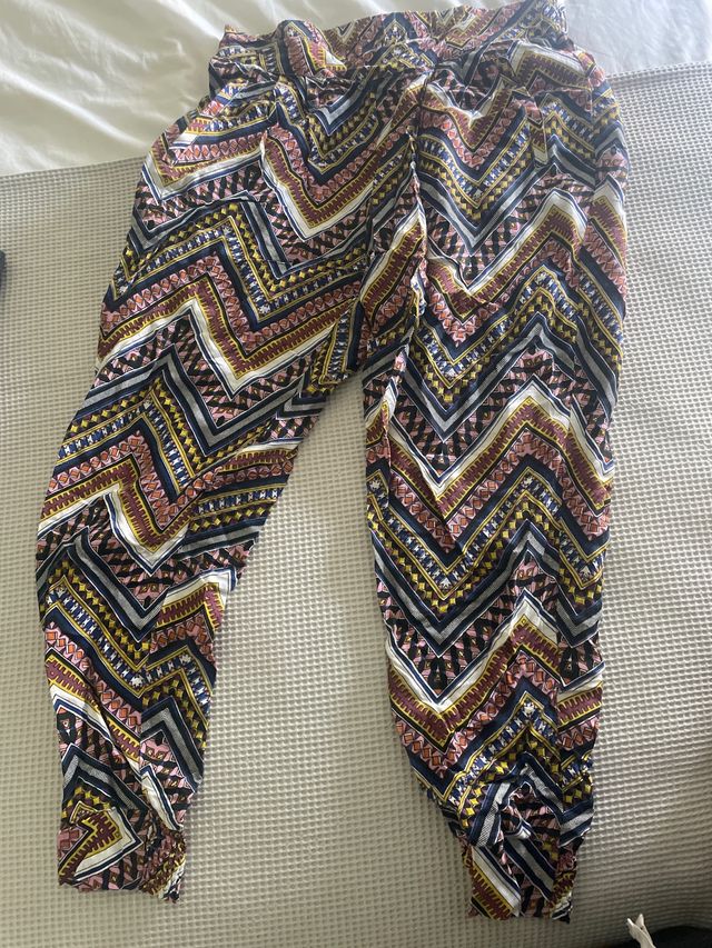 Pantalones bombacho estampados M