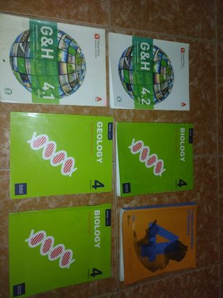 Libros de 4 Eso en ingles ,menos el de lenguaje