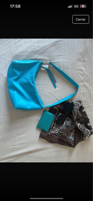 Bolso bandolera azul